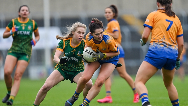 Caoimhe Harvey in possession against Meath in the 2020 intermediate semi-final