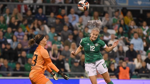 Lily Agg headed home the winning goal against Finland last month