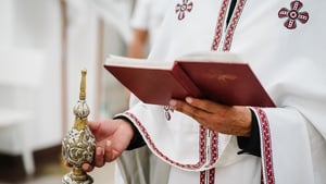 An tAthair Máirtín Ó Faoláin, sagart poróiste. show image