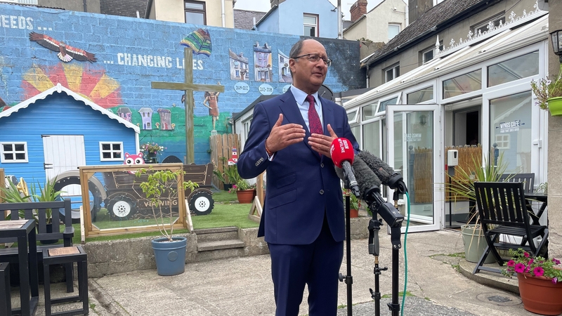 Northern Ireland Secretary Shailesh Vara speaking to the media in Co Down last month
