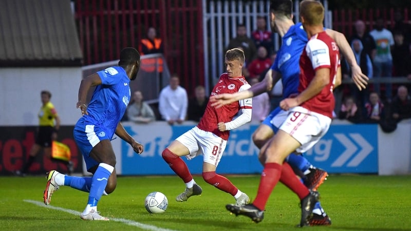 Chris Forrester taps home the opener against Finn Harps