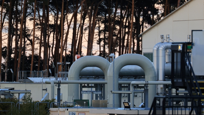 The gas receiving compressor station of the Nord Stream 1 natural gas pipeline in Lubmin, Germany