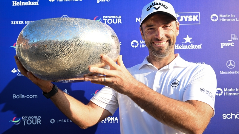Oliver Wilson with the trophy in Denmark