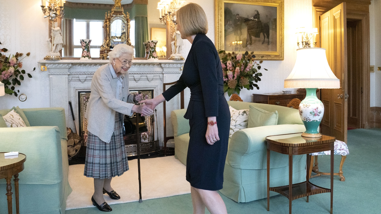 Her final prime minister: Queen Elizabeth with Liz Truss at Balmoral Castle earlier this week when she invited Ms Truss to form a government