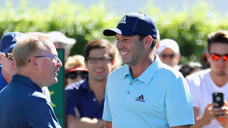 Keith Pelley and Sergio Garcia in happier times back in 2017