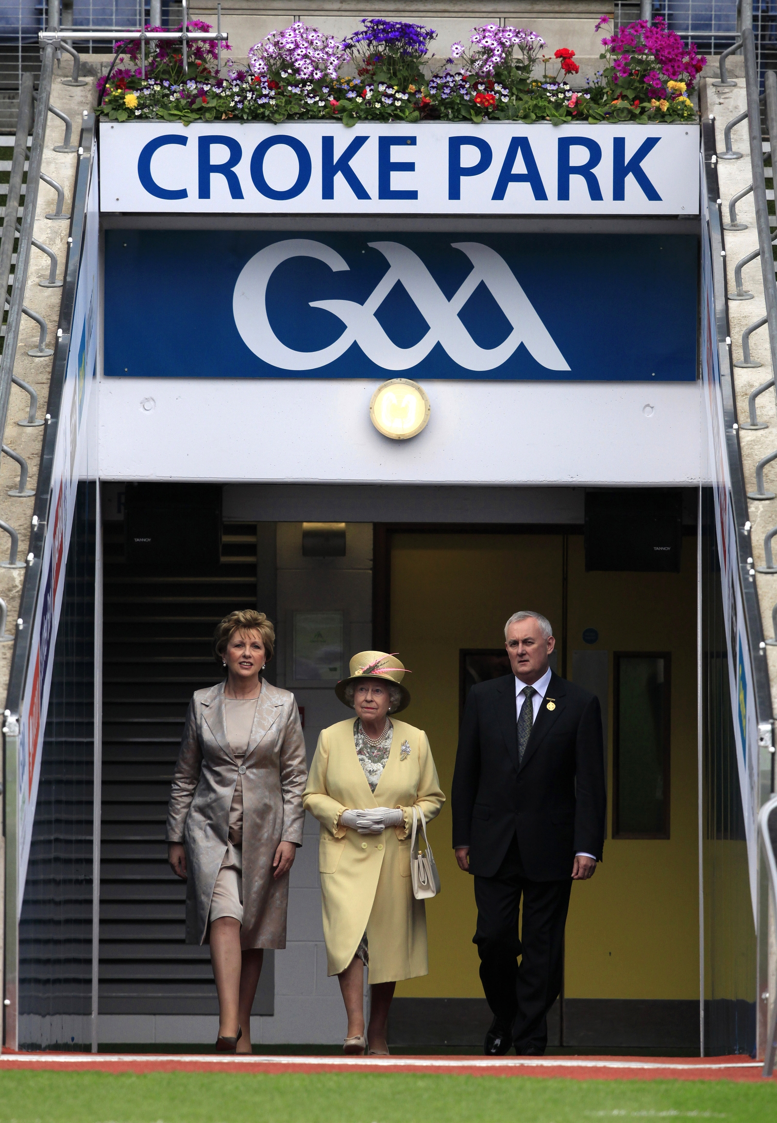 During that visit in 2011 was also an appearance at Croke Park, almost 90 years after 14 players and spectators were killed in the stadium by British forces