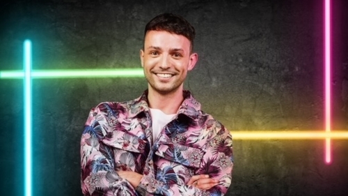 James Kavanagh co-hosts Takeaway Titans with Carl Mullan, available now on RTÉ Player.