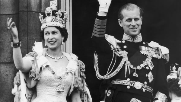 Queen Elizabeth and Prince Philip on their wedding day