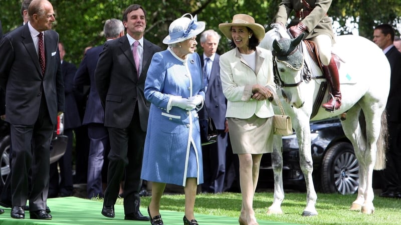 The late Queen Elizabeth visited the Irish National study during her 2011 visit to Ireland