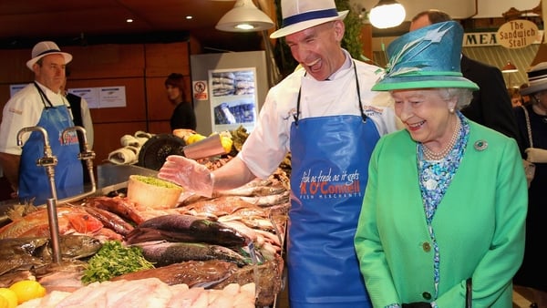 Fishmonger Pat O'Connell met Queen Elizabeth at Cork's English Market in 2011