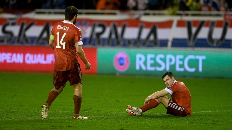 Russia's national football team last played against Croatia in November 2021