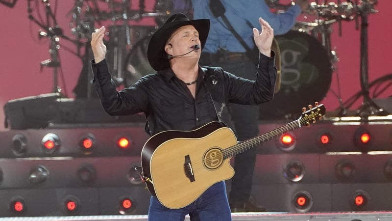 Garth on stage at Croke Park last Friday