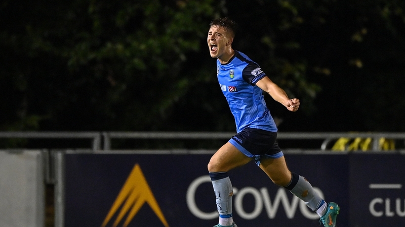 Tommy Lonergan turns away after his 87th minute winner