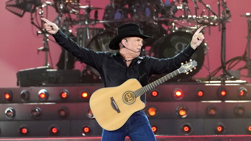 Garth Brooks takes to the stage in Croke Park to rapturous applause / Image: PA