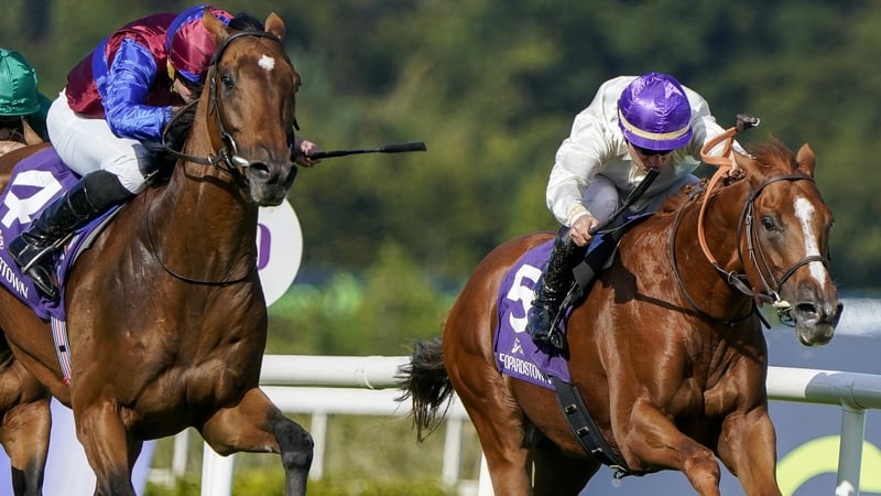 Onesto (right) finishing second in last year's race