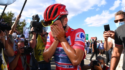 An emotional Remco Evenepoel knows victory is in sight