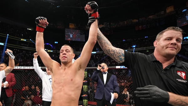 Nate Diaz won his final UFC match