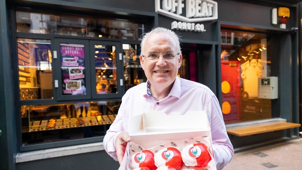 Offbeat Donuts founder Brian O'Casey at the chain's new Cork outlet