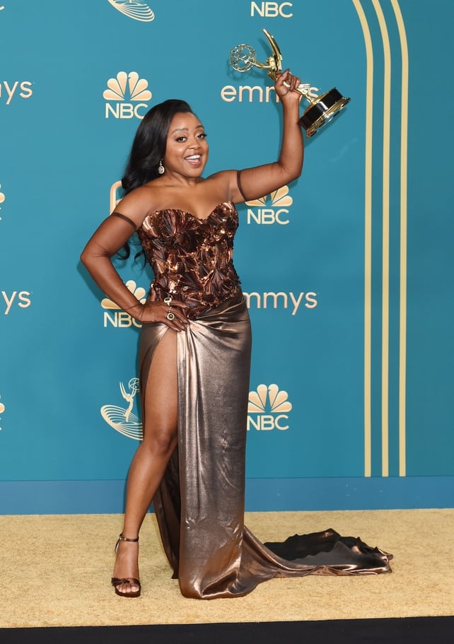 Quinta Brunson won her first Emmy for Outstanding Writing in a Comedy Series for Abbott Elementary's pilot
