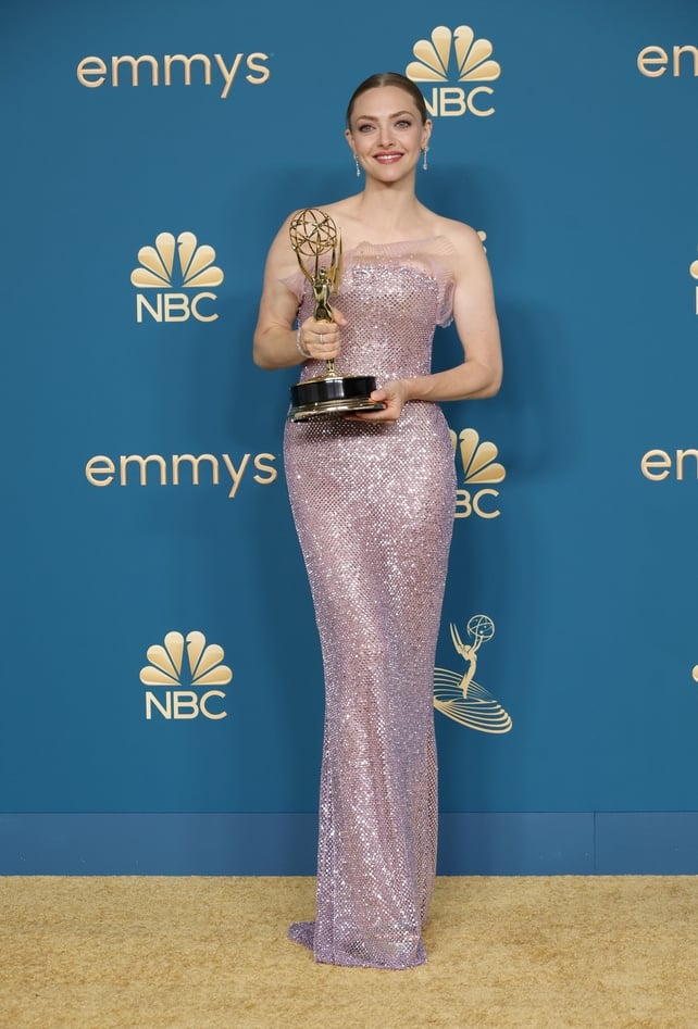 Amanda Seyfried winner of the Outstanding Lead Actress in a Limited or Anthology Series or Movie award for The Dropout