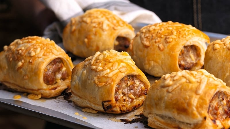 Warm from the oven, these quick and easy sausage rolls make a great lunch or snack.