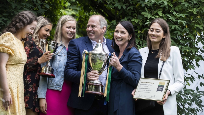 The Connolly family were judged best of all farmers nominated for the award by the country's 13 dairy co-ops