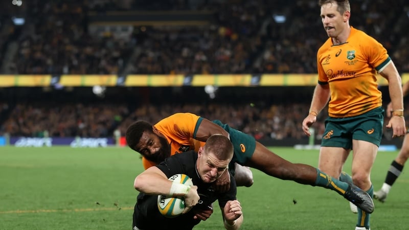 Barrett with the match-winning try