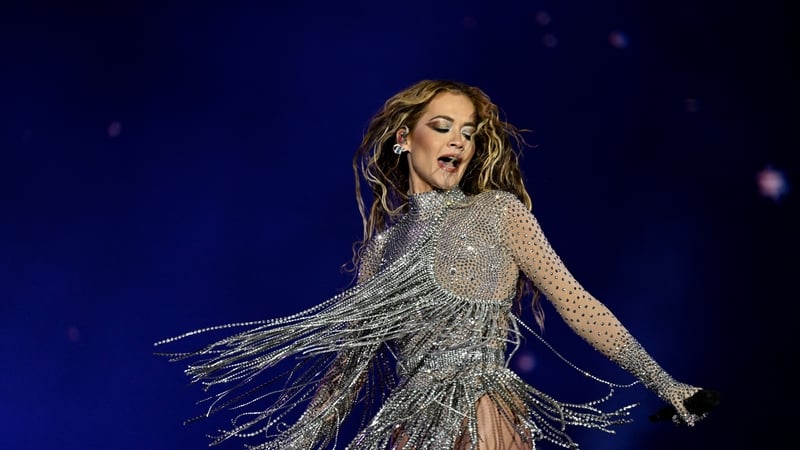 British singer Rita Ora performs on the main stage of the Rock in Rio music festival at the Rio 2016 Olympic Park in Rio de Janeiro, (Photo by MAURO PIMENTEL / AFP) (Photo by MAURO PIMENTEL/AFP via Getty Images)