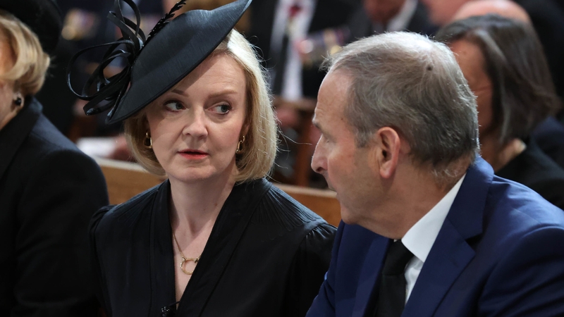 Micheál Martin and Liz Truss were at a service for Queen Elizabeth in Belfast