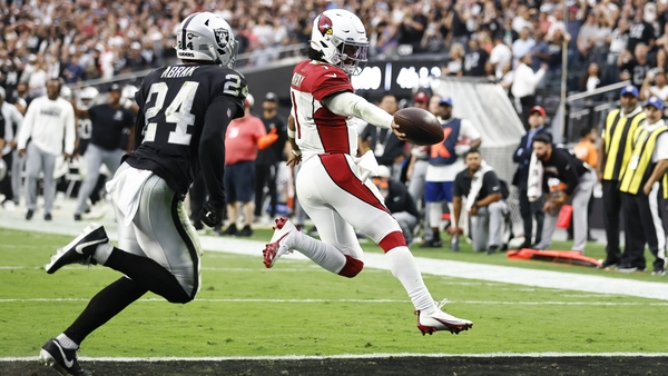 Kyler Murray crosses into the end zone