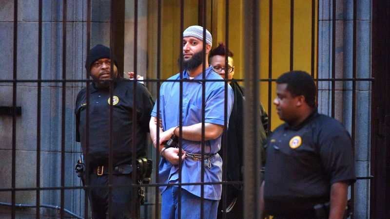 Adnan Syed pictured at a court hearing on 3 February 2016