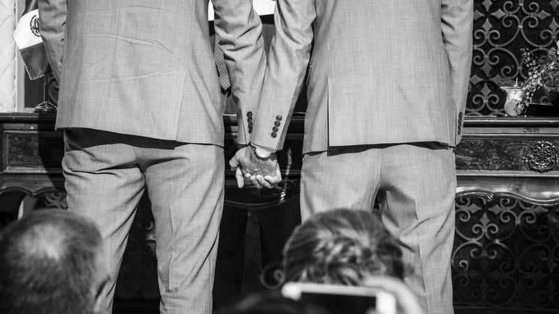 The ritual would start with prayers and includes a commitment by the two people in front of family and friends to be faithful to each other (Stock image)