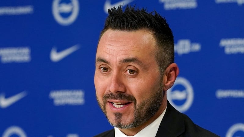 New Brighton and Hove Albion manager Roberto De Zerbi