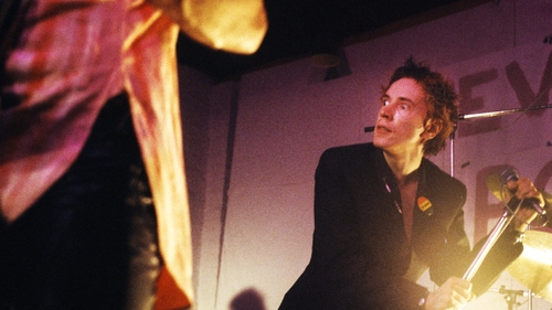 The sheet of original working lyrics by the Sex Pistols' John Lydon, known as Johnny Rotten, sold for $82,638 (€79,320) after an estimate of $80,000 (€76,788)