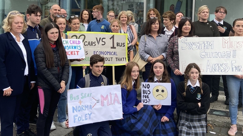 The protesters said around 40 school children have not been given tickets