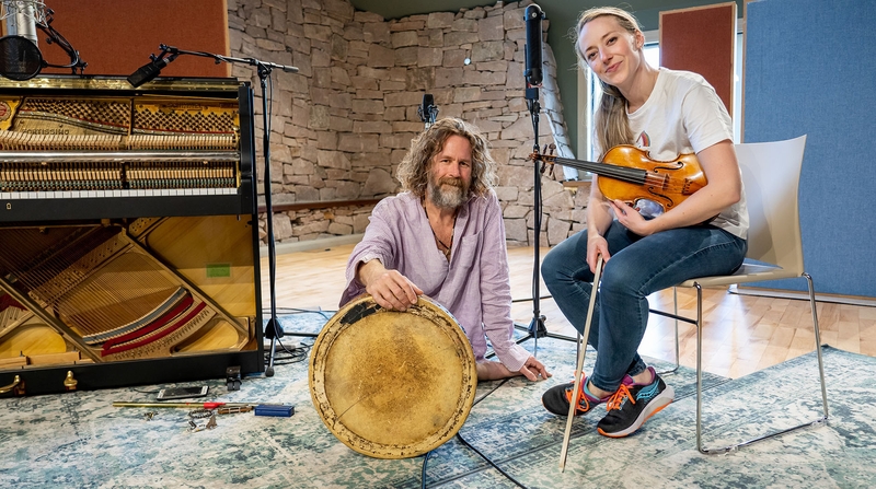 Flowered up: Liam O Maonlai and Aoife Ni Bhriain