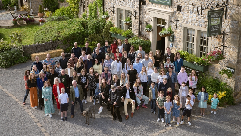 The cast of Emmerdale as they celebrate their 50th Anniversary / Image: Mark Bruce/ITV/pictures provided by PA