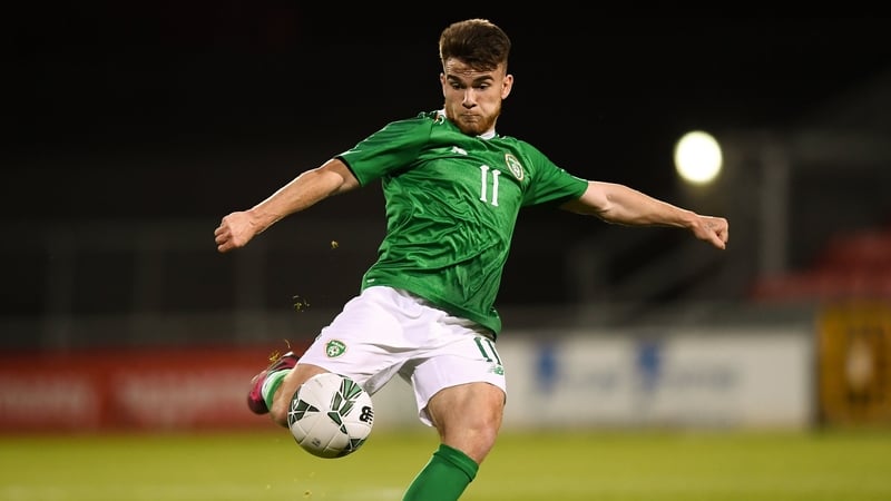 Aaron Connolly on Irish U21 duty in September