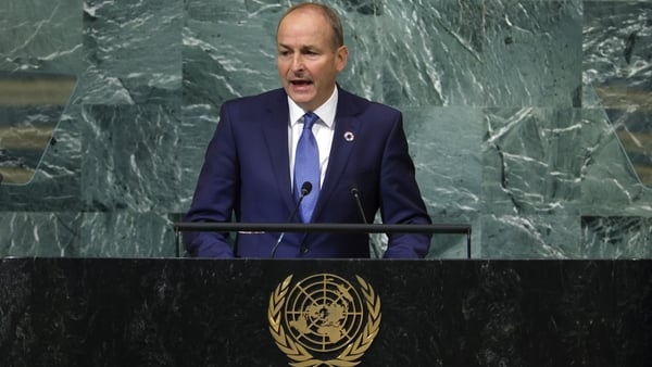 Taoiseach Micheál Martin said small countries like Ireland 'should fear a world where might equals right'