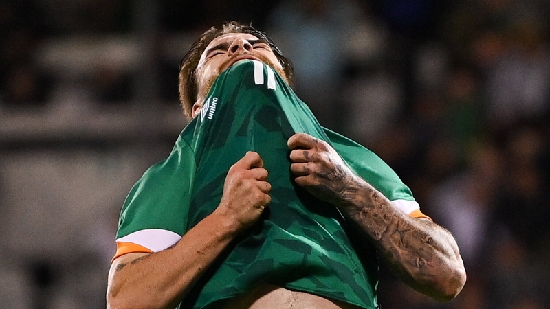 Aaron Connolly came close to scoring on his under-21 return