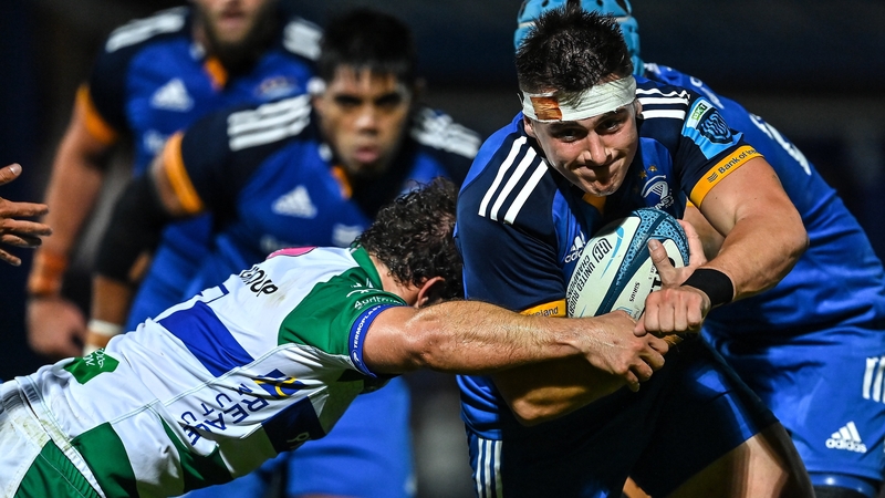 Dan Sheehan scored four of Leinster's six tries