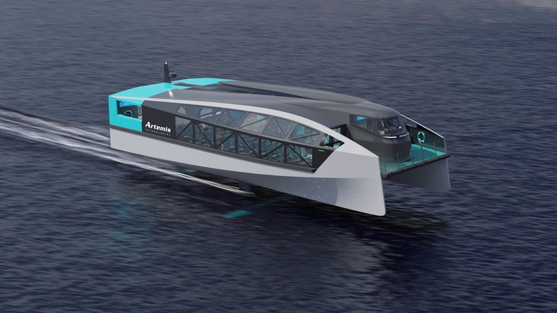 Artemis Technologies have developed a passenger vessel uses cutting-edge hydrofoil technology to lift the craft out of the water.