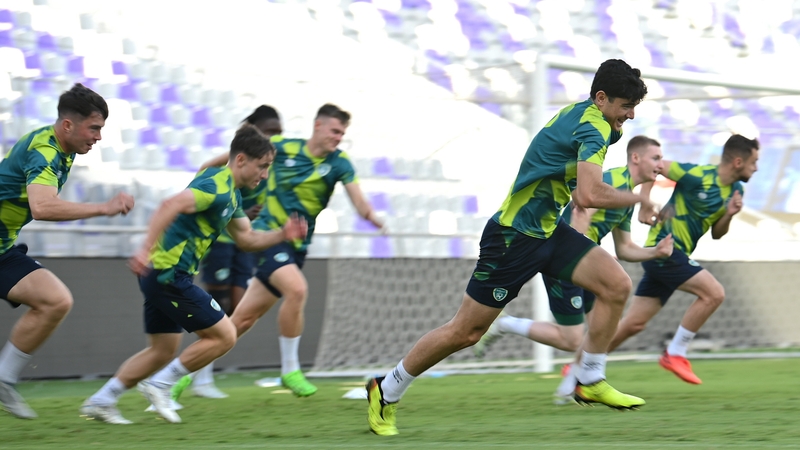 Republic of Ireland players are put through their paces at Bloomfield Stadium in Tel Aviv