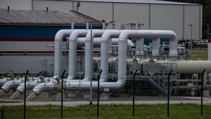 A gas receiving station adjoining the Nord Stream 2 Pipeline Inspection Gauge receiving station in Lubmin, northeastern Germany