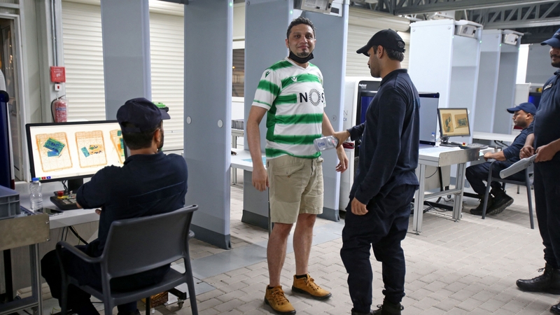 Security checks ahead of this month's Lusail Super Cup, where crowd management was reportedly quite chaotic