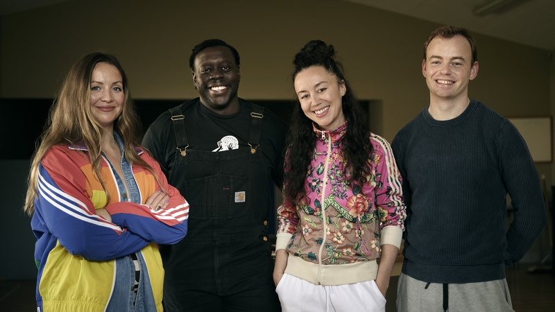 (L-R) Liz Fitzgibbon, Ekow Quartey, Kate Stanley Brennan and Colin Campbell star in 'colic' (Pics: Ros Kavanagh)