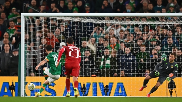 Robbie Brady scores from the penalty spot