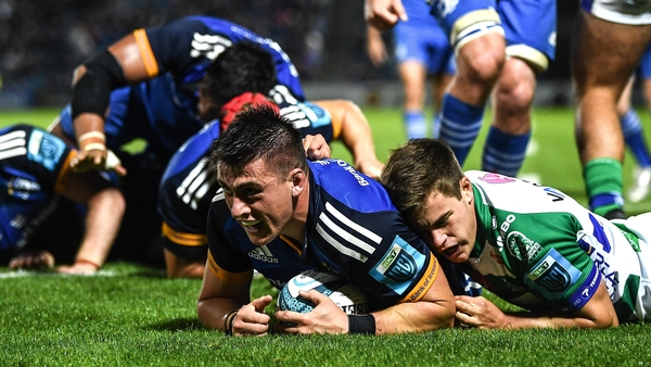 Sheehan scored four tries in the 42-10 win against Benetton