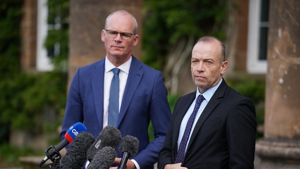 Simon Coveney and Chris Heaton-Harris co-chaired a bilateral meeting between Ireland and the UK (File pic)