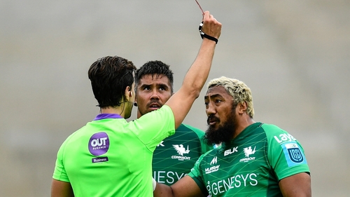 Aki's red card was his third in the last three years